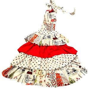 French-Inspired Cotton Apron - Parisian Flair Escape To Paris